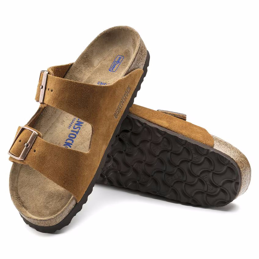 Women's Birkenstock Arizona Suede Soft Footbed