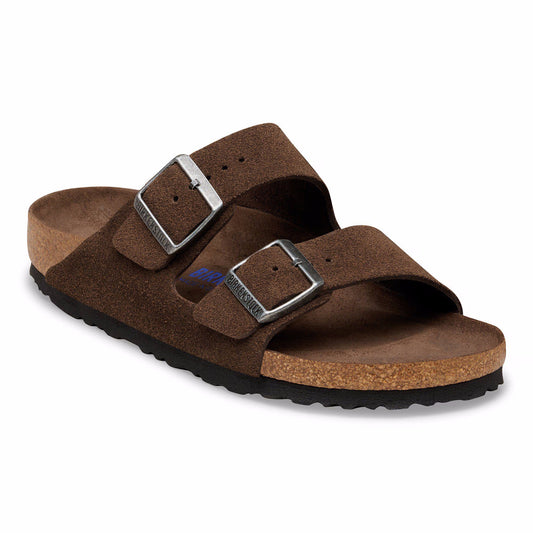 Women's Birkenstock Arizona Suede Soft Footbed