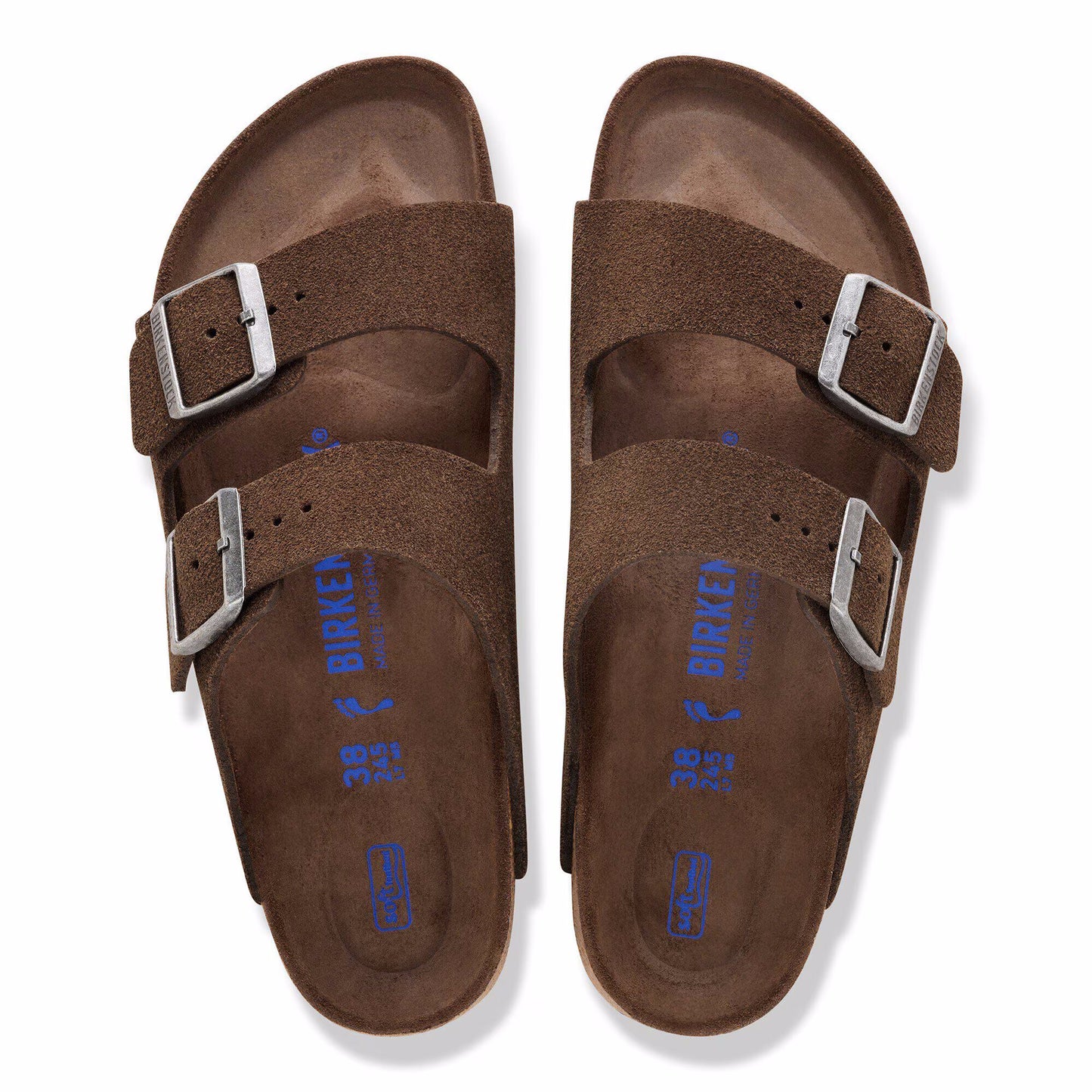 Women's Birkenstock Arizona Suede Soft Footbed