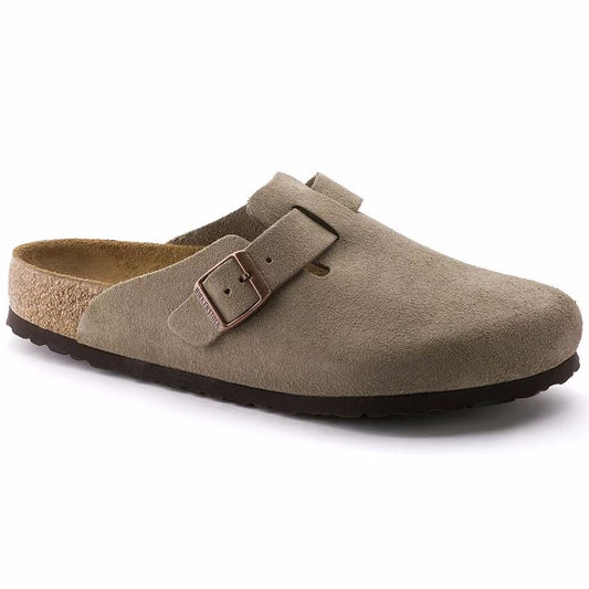 Men's Birkenstock Boston Suede Soft Footbed