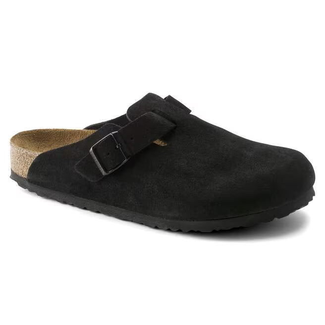 Women's Birkenstock Boston Suede Soft Footbed