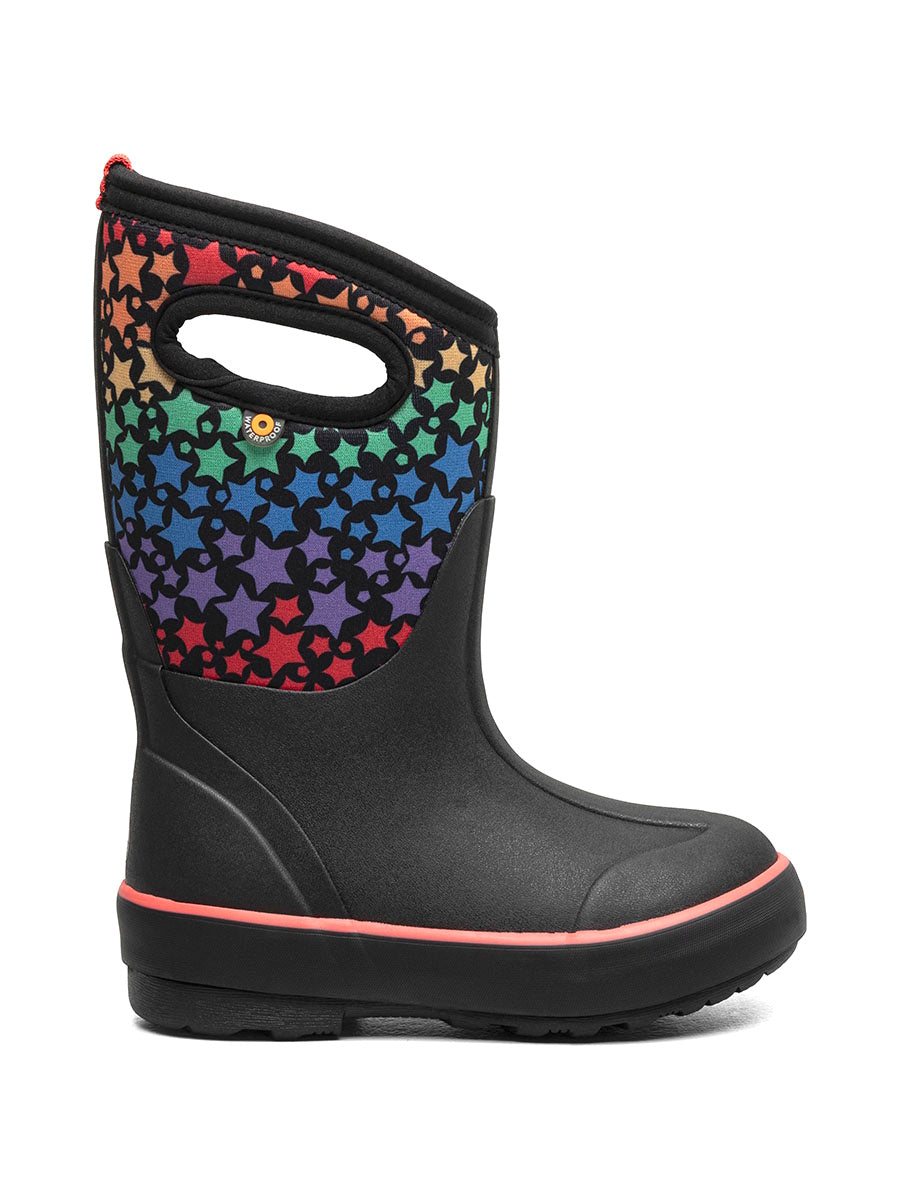 Kid's Bogs Classic II Rainbow Stars