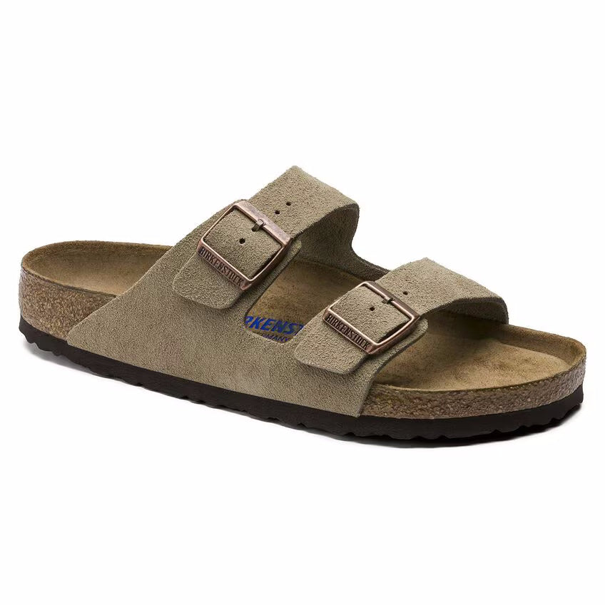 Women's Birkenstock Arizona Suede Soft Footbed