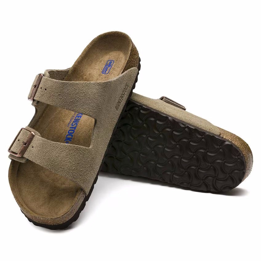 Women's Birkenstock Arizona Suede Soft Footbed