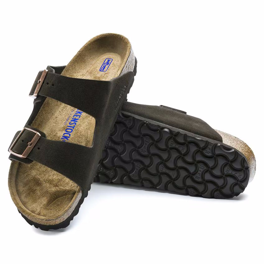 Women's Birkenstock Arizona Suede Soft Footbed